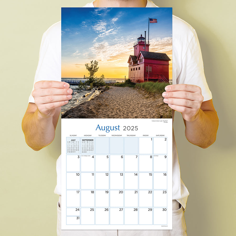 **FINAL SALE** 2025 Lighthouses Wall Calendar TF Publishing