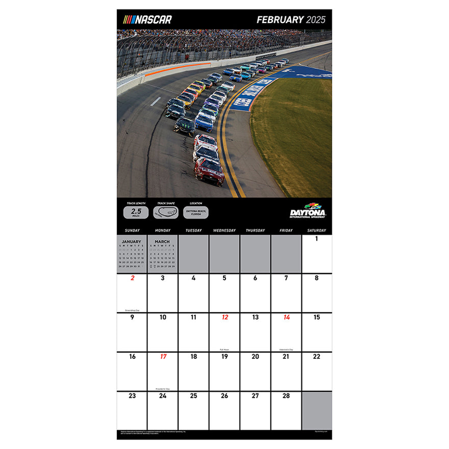 **FINAL SALE** 2025 Nascar Tracks Wall Calendar TF Publishing Calendars + Planners
