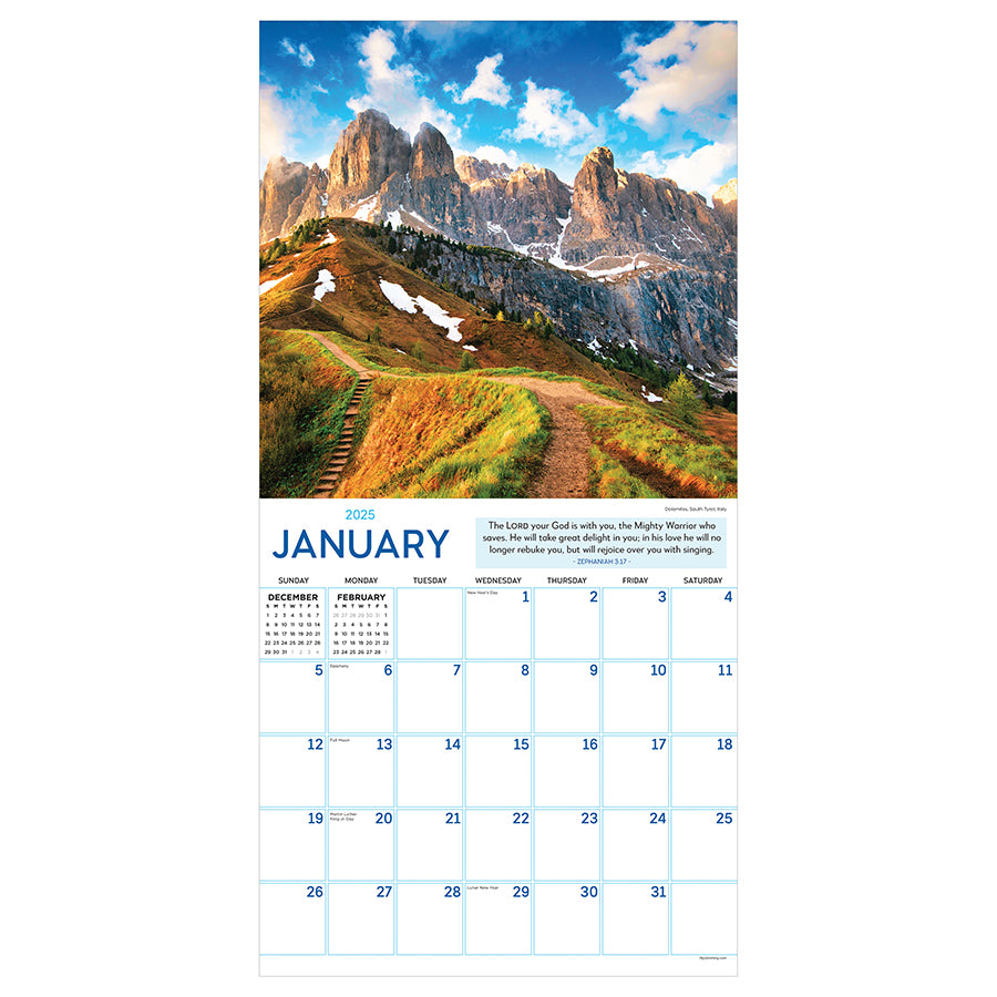 **FINAL SALE** 2025 Paths to God Wall Calendar - 0