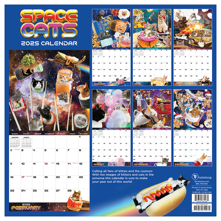 2025 Space Cats Wall Calendar TF Publishing Calendars + Planners 2025 Space Cats Wall Calendar TF Publishing Calendars + Planners