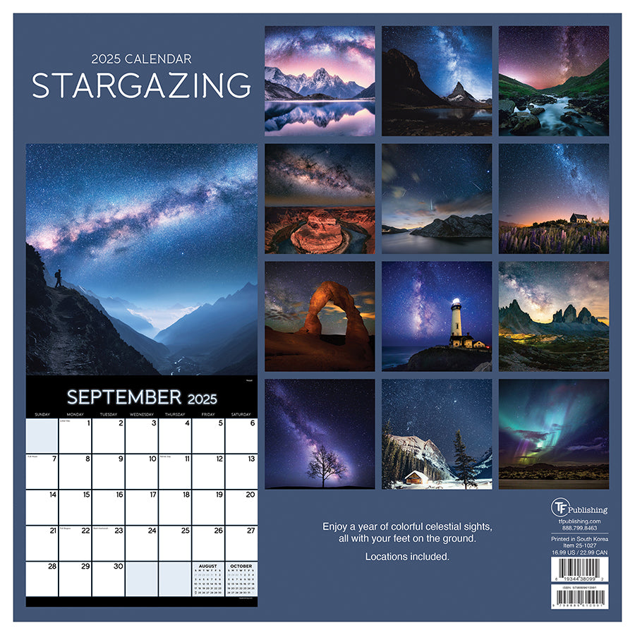 2025 Stargazing Wall Calendar TF Publishing Calendars + Planners Journals + Stationery