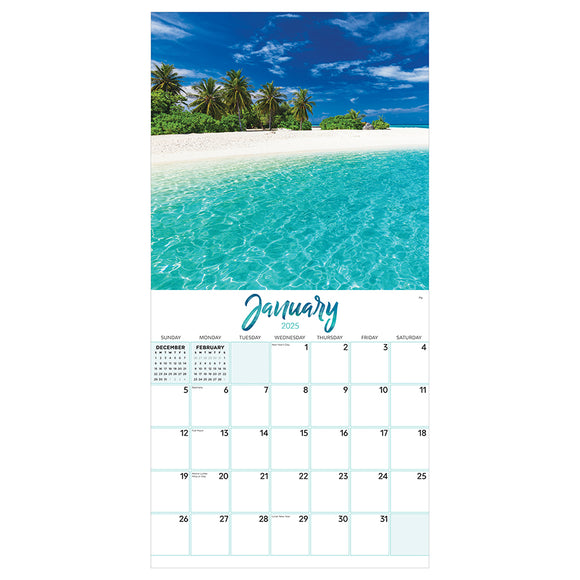 **FINAL SALE** 2025 Tropical Beaches Wall Calendar | TF Publishing ...