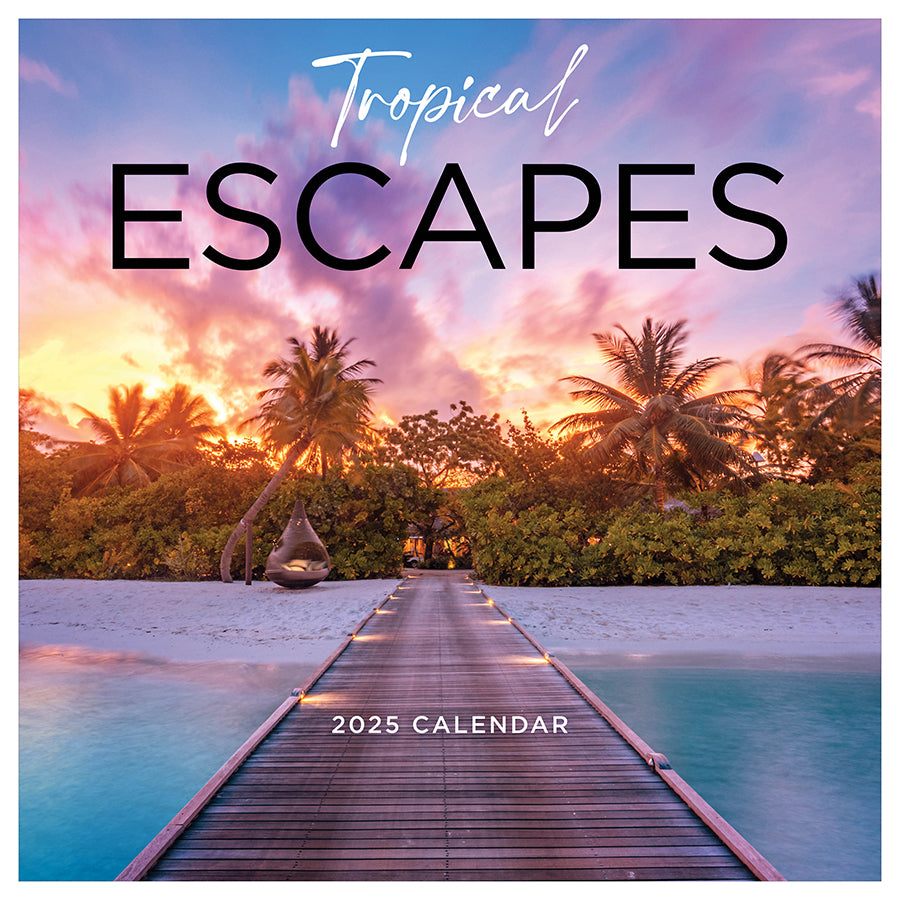 **FINAL SALE** 2025 Tropical Escapes Wall Calendar
