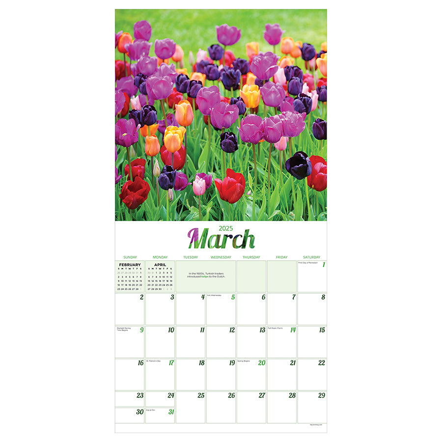 **FINAL SALE** 2025 Flowers Wall Calendar - 0