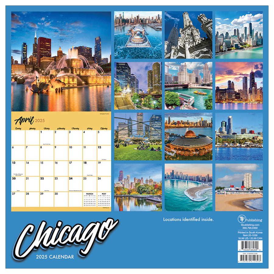**FINAL SALE** 2025 Chicago Wall Calendar