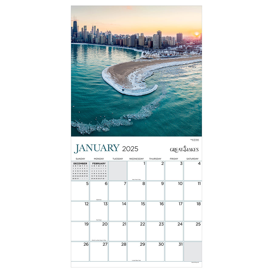 **FINAL SALE** 2025 Great Lakes Wall Calendar - 0