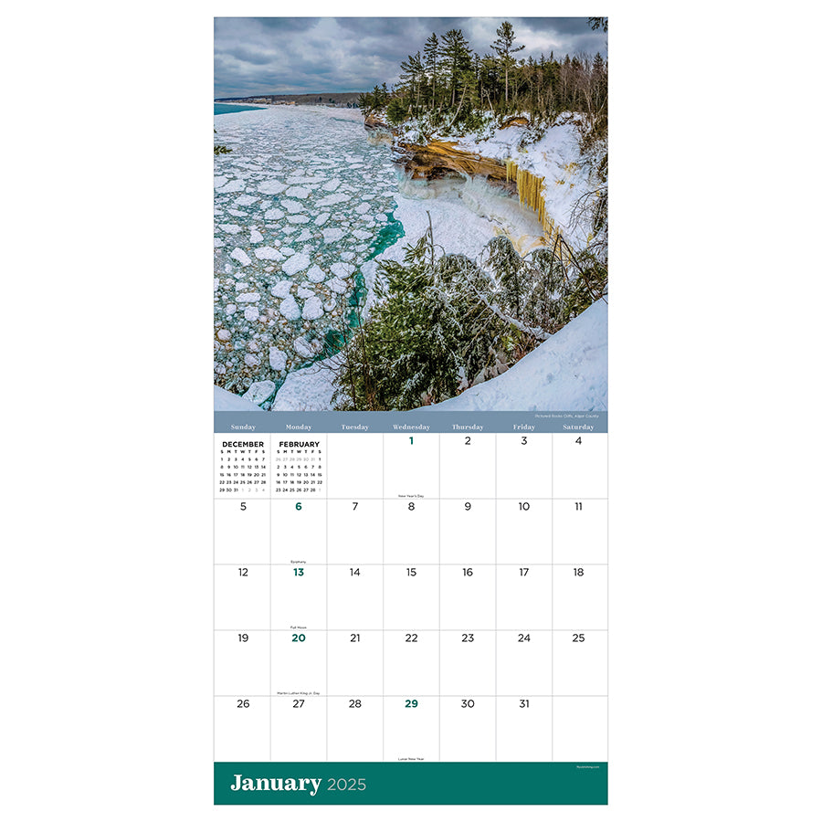 **FINAL SALE**  Michigan Wall Calendar