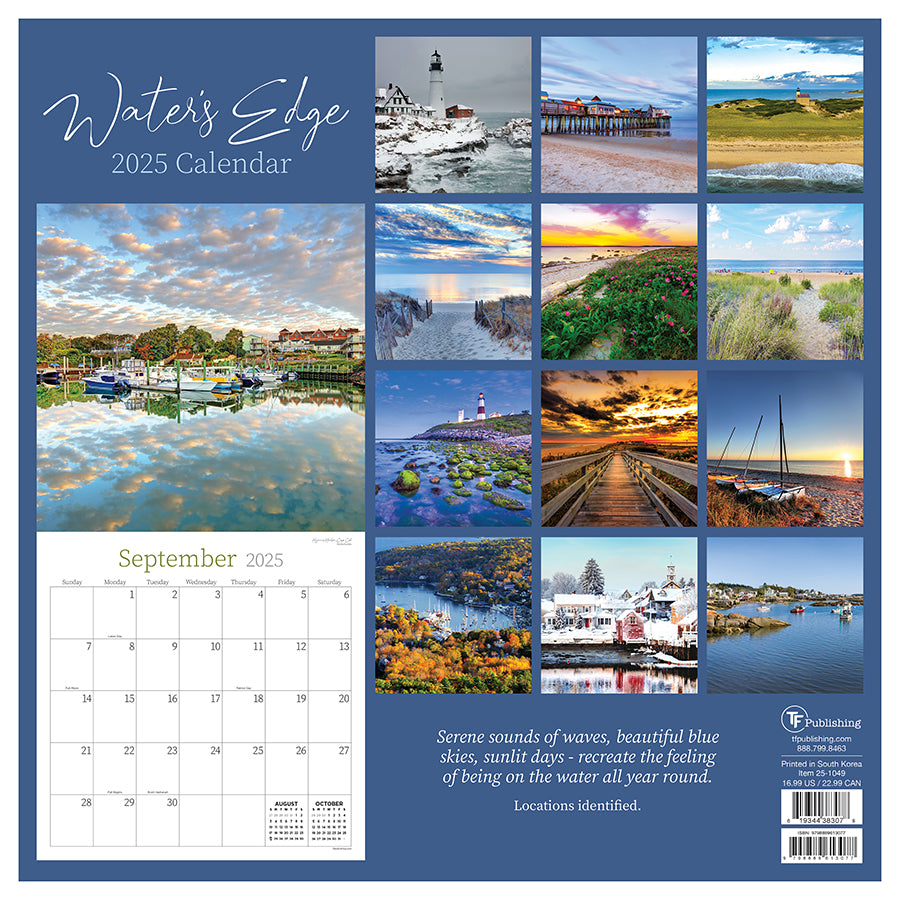 **FINAL SALE** 2025 Water's Edge Wall Calendar