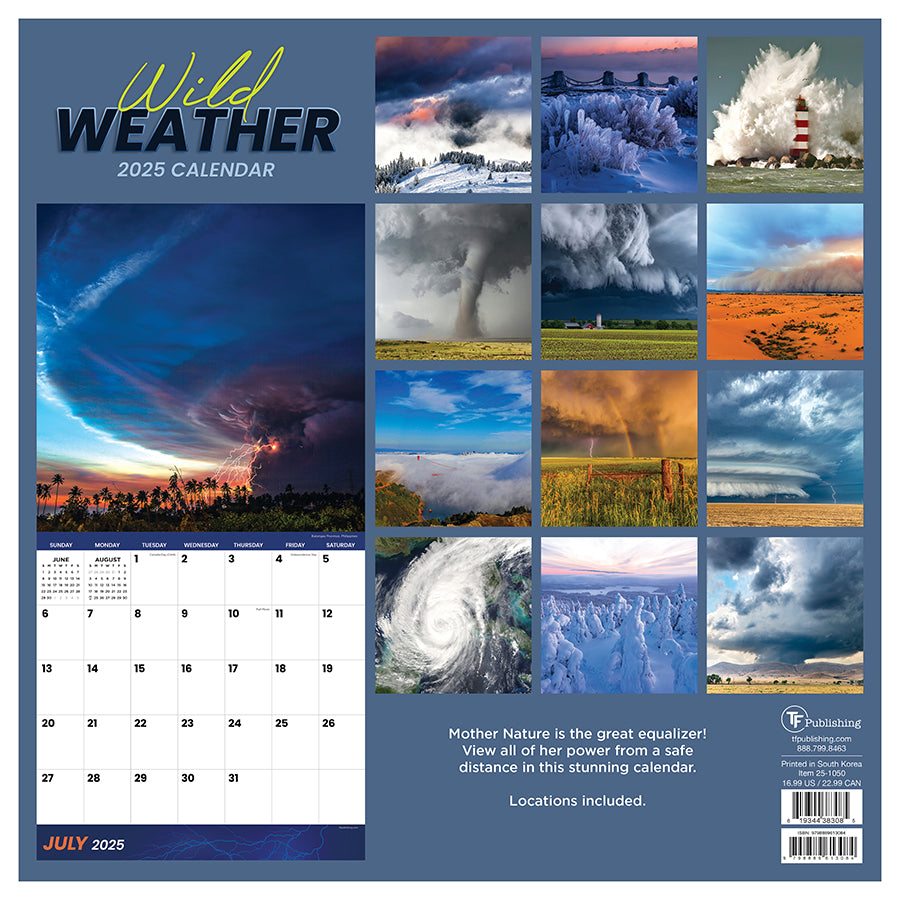 2025 Weather Wall Calendar | TF Publishing | Calendars + Planners - Journals + Stationery 2025-weather-wall-calendar-tf-publishing-calendars-planners-journals-stationery