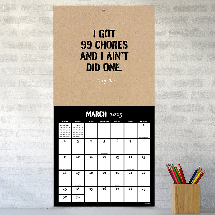 Anti Affirmation Calendar 2025