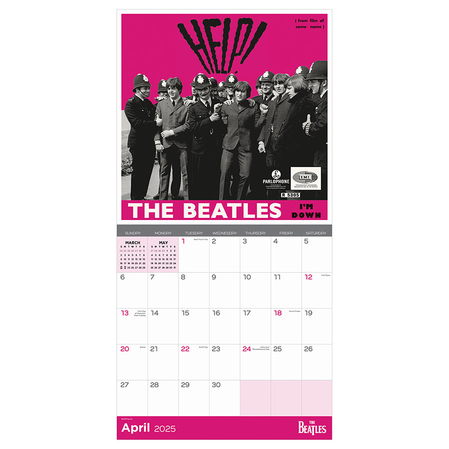 **FINAL SALE** 2025 The Beatles: Albums & Artwork Wall Calendar - 0