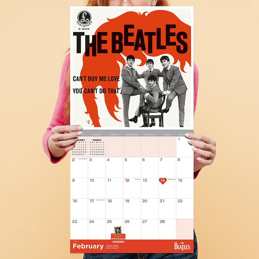 2025 The Beatles Albums & Artwork Wall Calendar TF Publishing