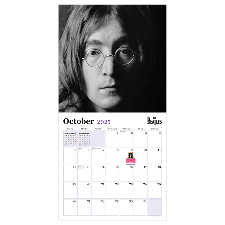 **FINAL SALE** 2025 The Beatles: In Black & White Wall Calendar - 0