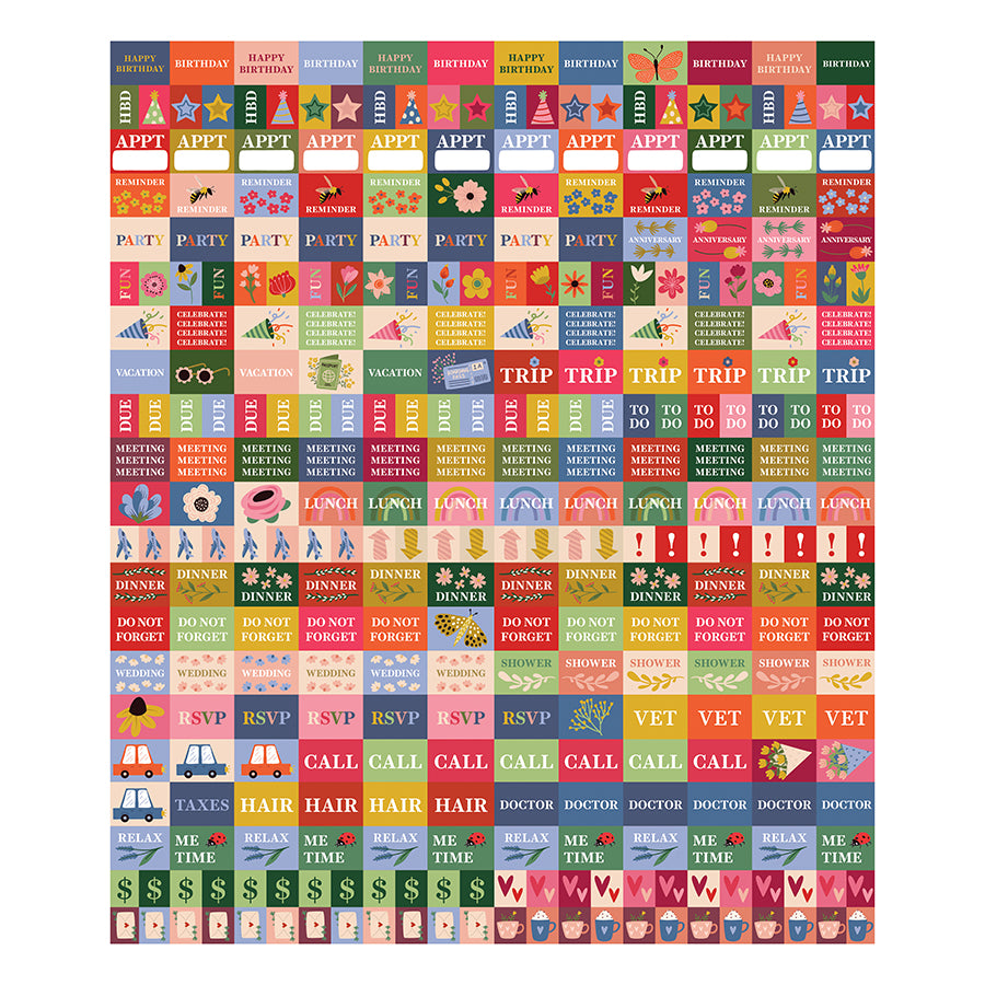 2025 Big GridFloral Wall Calendar TF Publishing Calendars