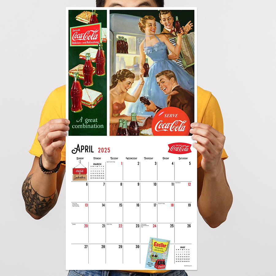 2025 Coca-Cola: Vintage Nostalgia Wall Calendar TF Publishing