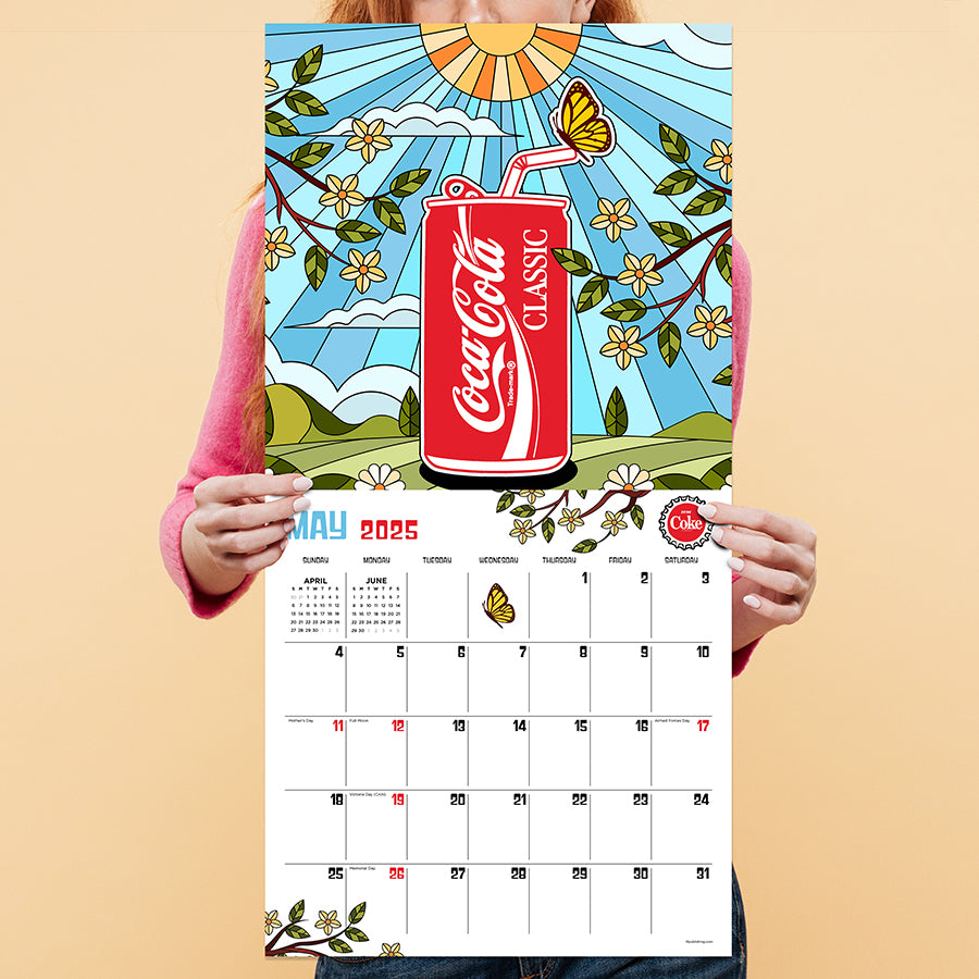 2025 Coca-Cola: Retro & Refreshed! Wall Calendar TF Publishing