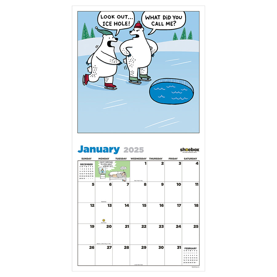 **FINAL SALE** 2025 Shoebox Wall Calendar - 0