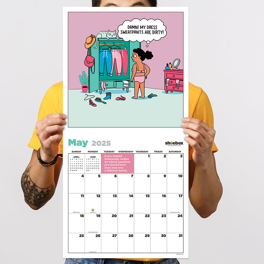 2025 Shoebox Daily Desktop Calendar