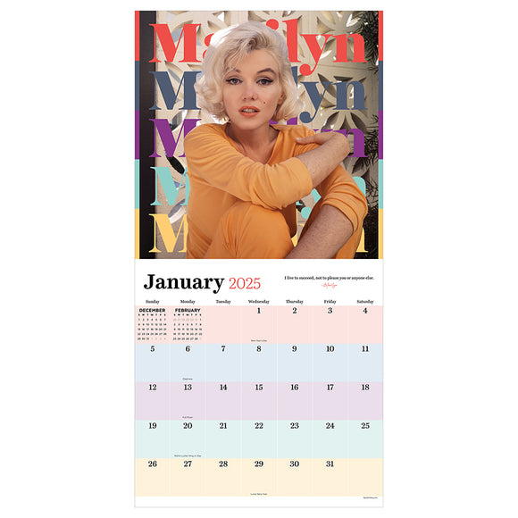 **FINAL SALE** 2025 Marilyn Monroe Wall Calendar TF Publishing