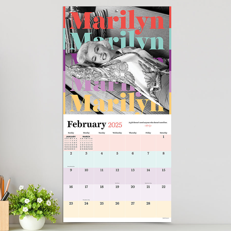 **FINAL SALE** 2025 Marilyn Monroe Wall Calendar TF Publishing Calendars + Planners