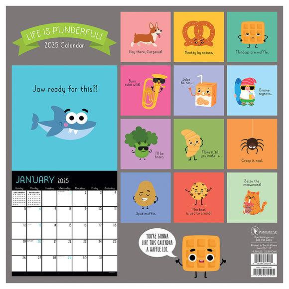 2025 Puns of Fun Wall Calendar TF Publishing Calendars + Planners