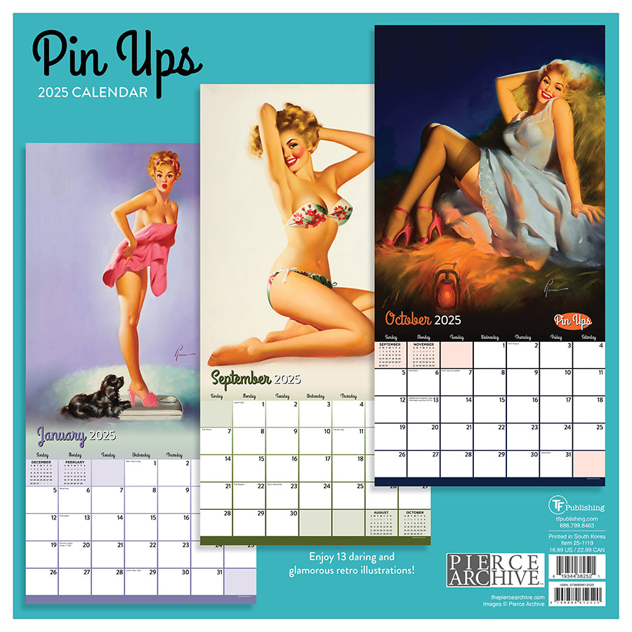**FINAL SALE** 2025 PinUps Wall Calendar