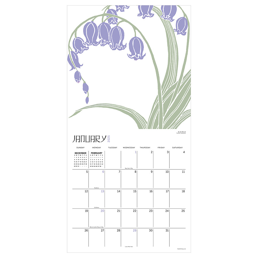 Garden Wall Calendar 2025