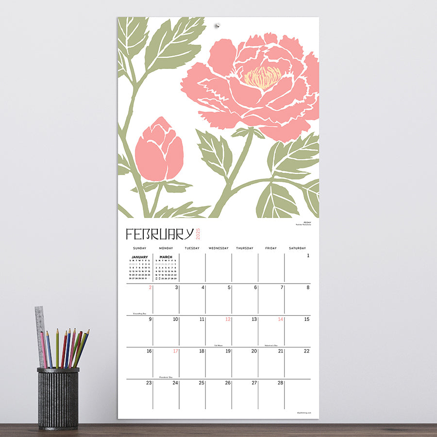 Garden Wall Calendar 2025