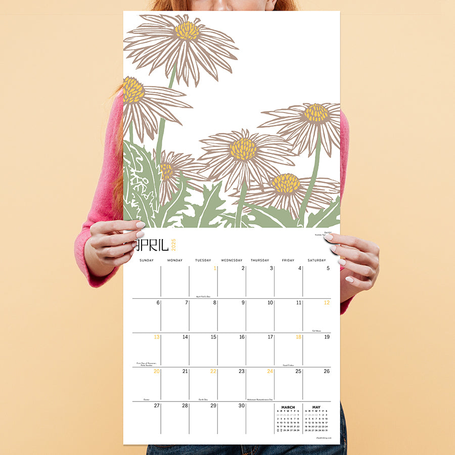 Garden Wall Calendar 2025