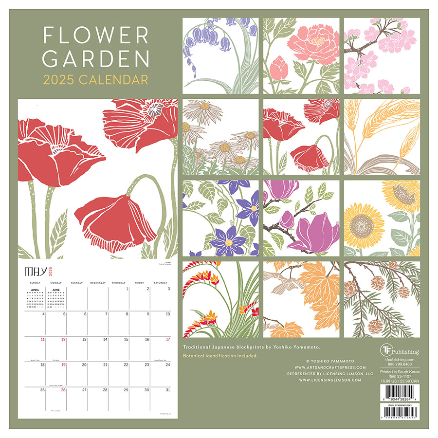 The Organic Kitchen Garden Wall Calendar 2025