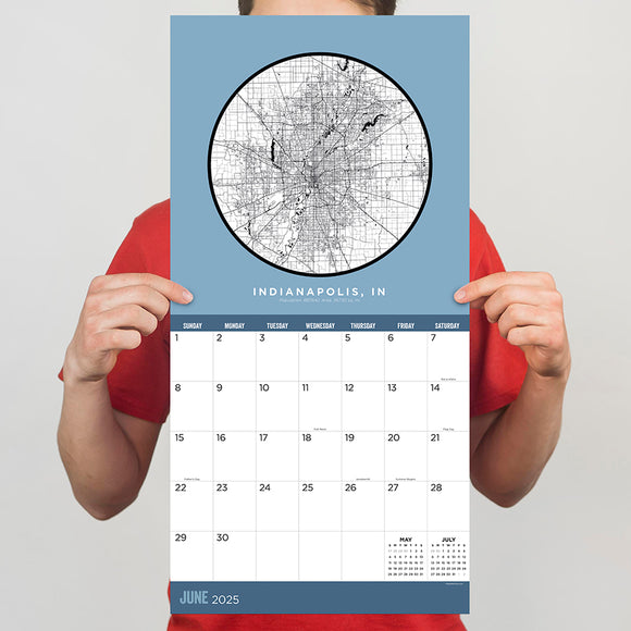 **FINAL SALE** 2025 Home Indiana Wall Calendar TF Publishing Calendars + Planners