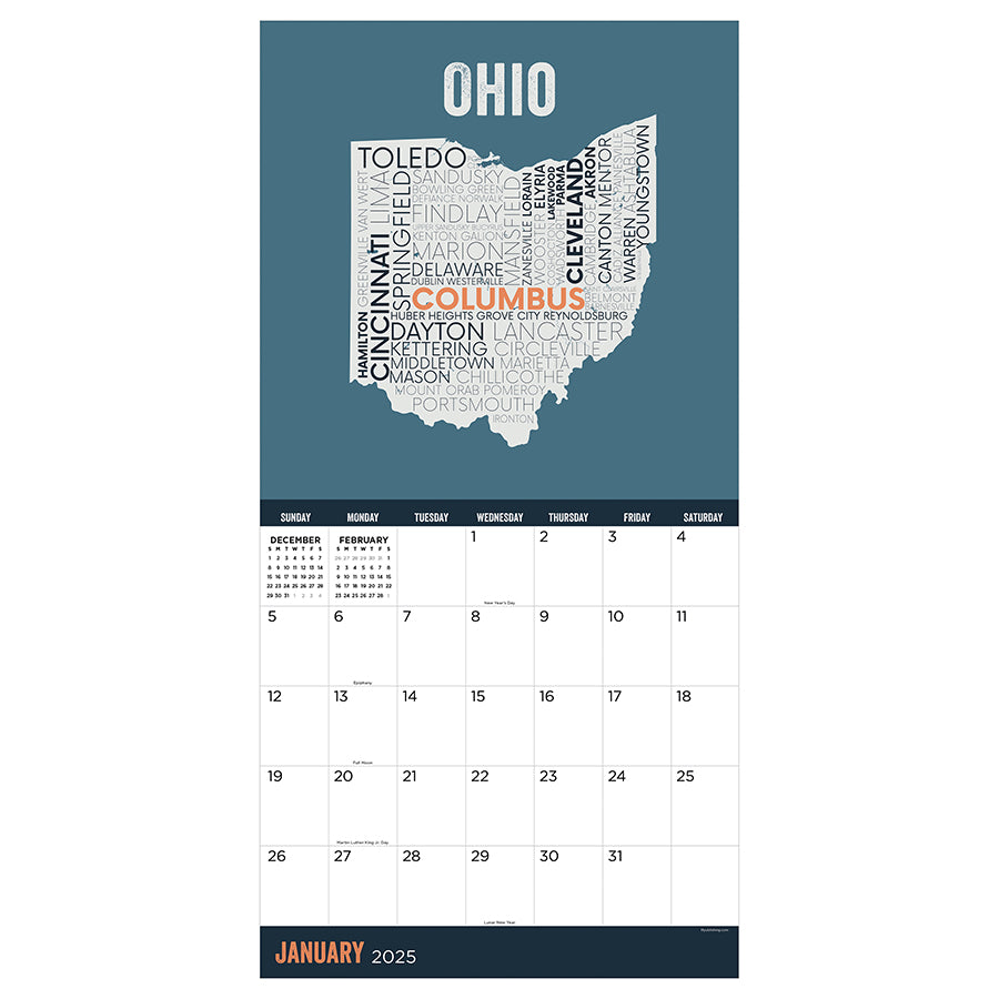 **FINAL SALE** 2025 Home: Ohio Wall Calendar | TF Publishing ...