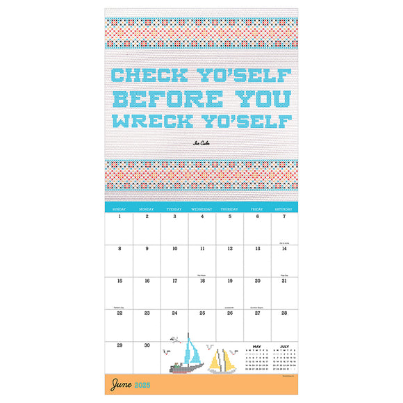 Cross Stitch Calendar 2025