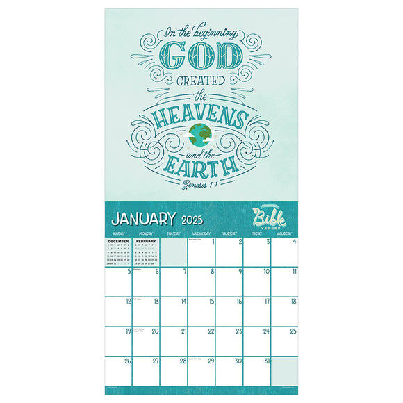 2025 Bible Verses Wall Calendar TF Publishing Calendars + Planners Christian Calendar 2025 With Bible Verses