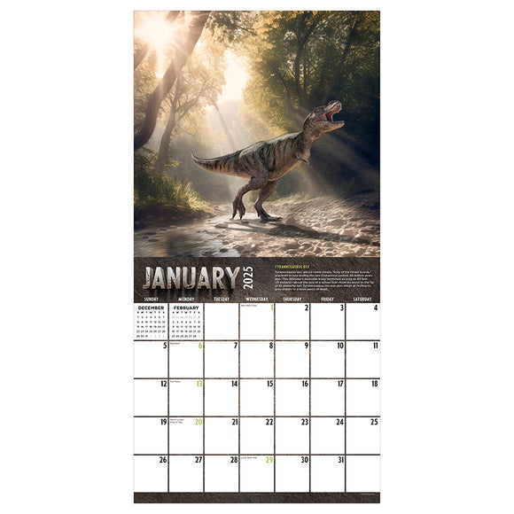 2025 Dinosaurs Wall Calendar TF Publishing Calendars + Planners Jcb Calendar 2025 Release Date