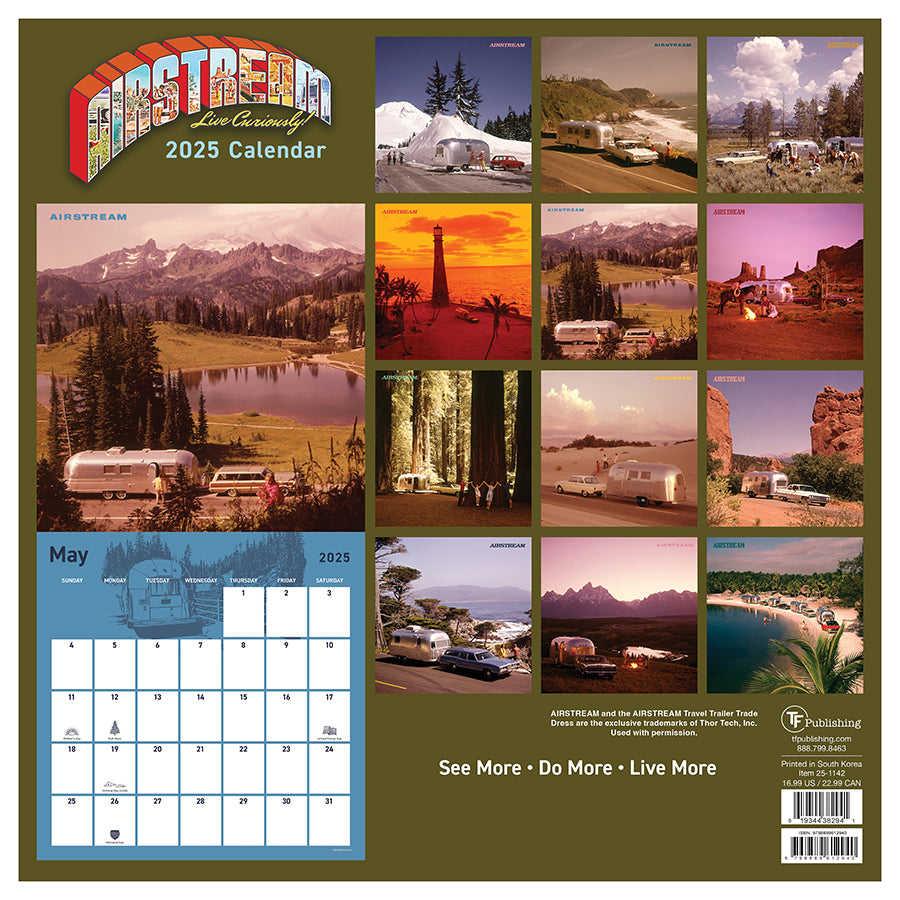 **FINAL SALE** 2025 Airstream: Heritage Wall Calendar