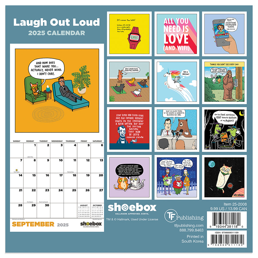 2025 Shoebox Daily Desktop Calendar