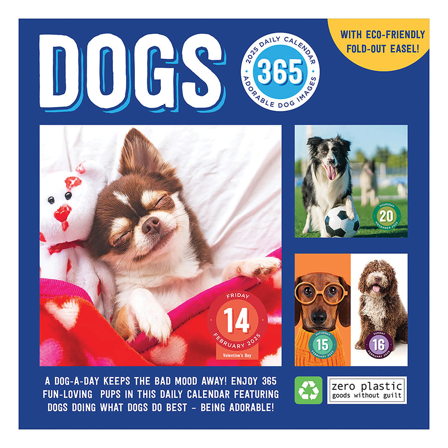 **FINAL SALE** 2025 Dog A Day Daily Desktop Calendar