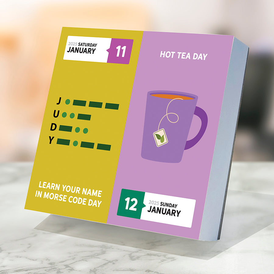 **FINAL SALE** 2025 Every Day's A Holiday Daily Desktop Calendar
