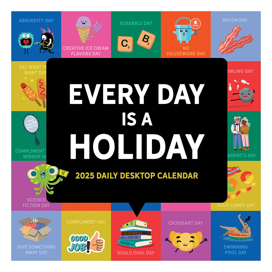 **FINAL SALE** 2025 Every Day's A Holiday Daily Desktop Calendar