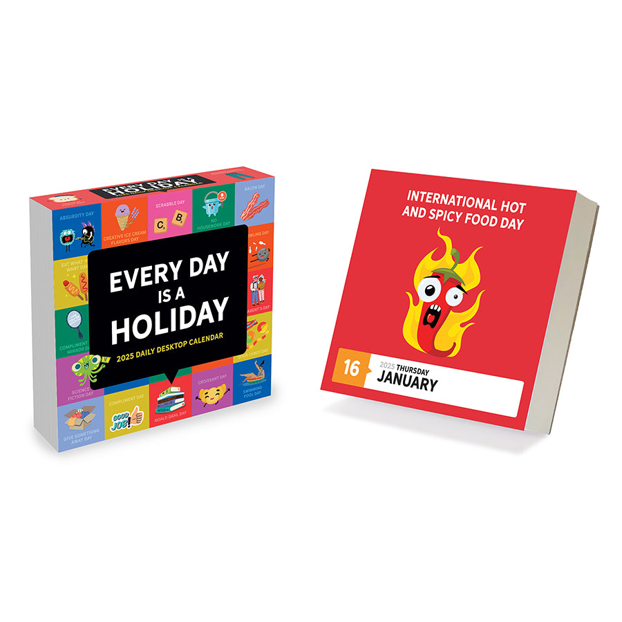 **FINAL SALE** 2025 Every Day's A Holiday Daily Desktop Calendar