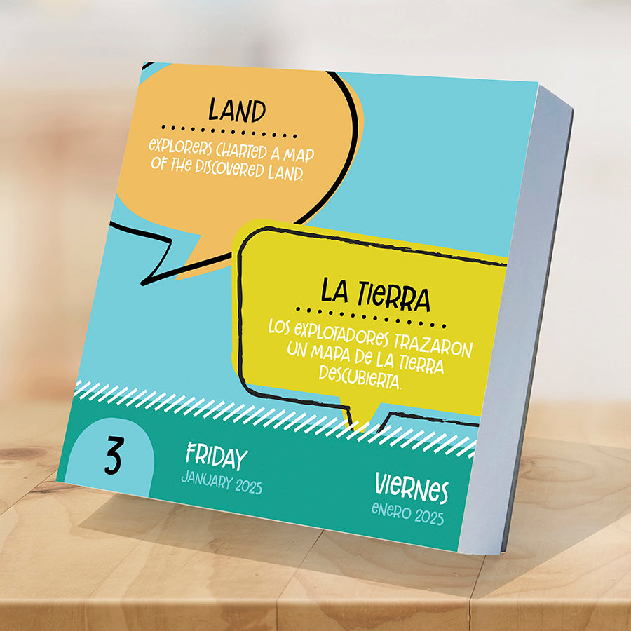 2025 Spanish Words Daily Desktop Calendar TF Publishing Calendars
