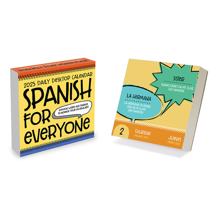 2025 Spanish Words Daily Desktop Calendar TF Publishing Calendars
