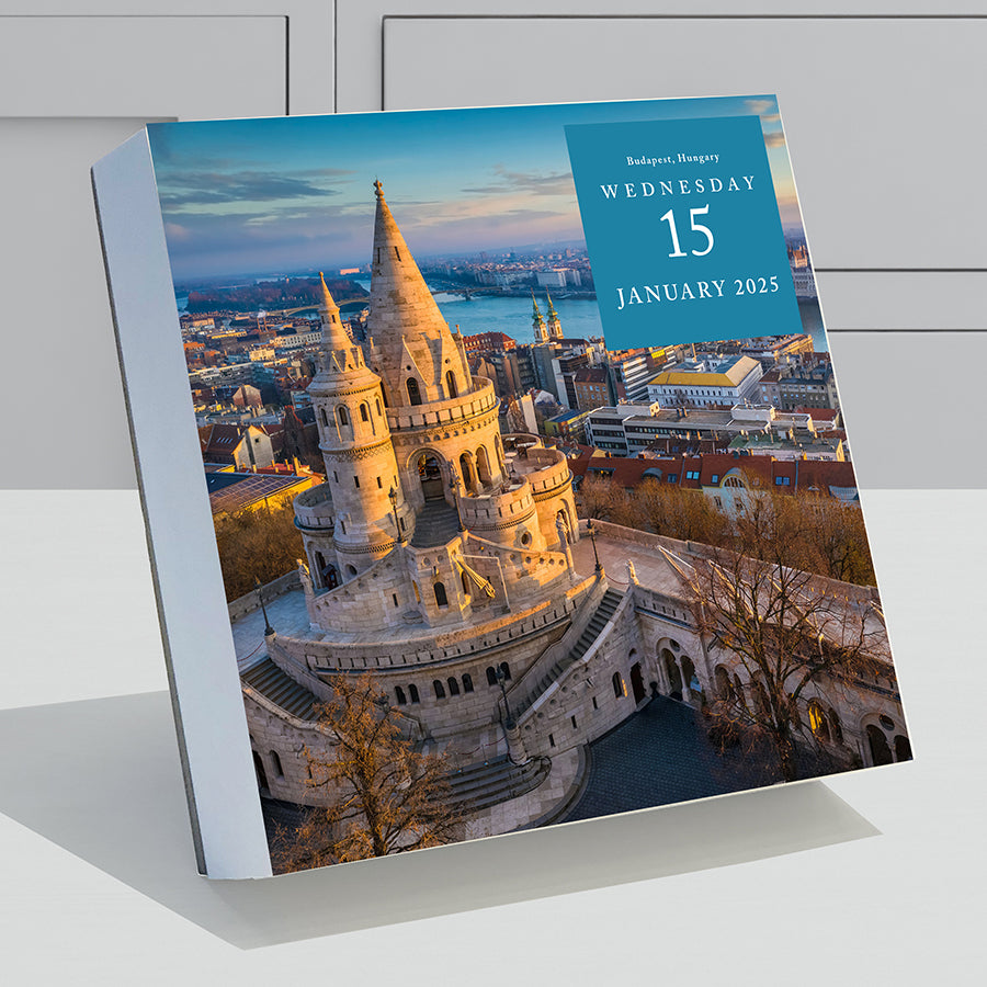 **FINAL SALE** 2025 World Travel Daily Desktop Calendar - 0