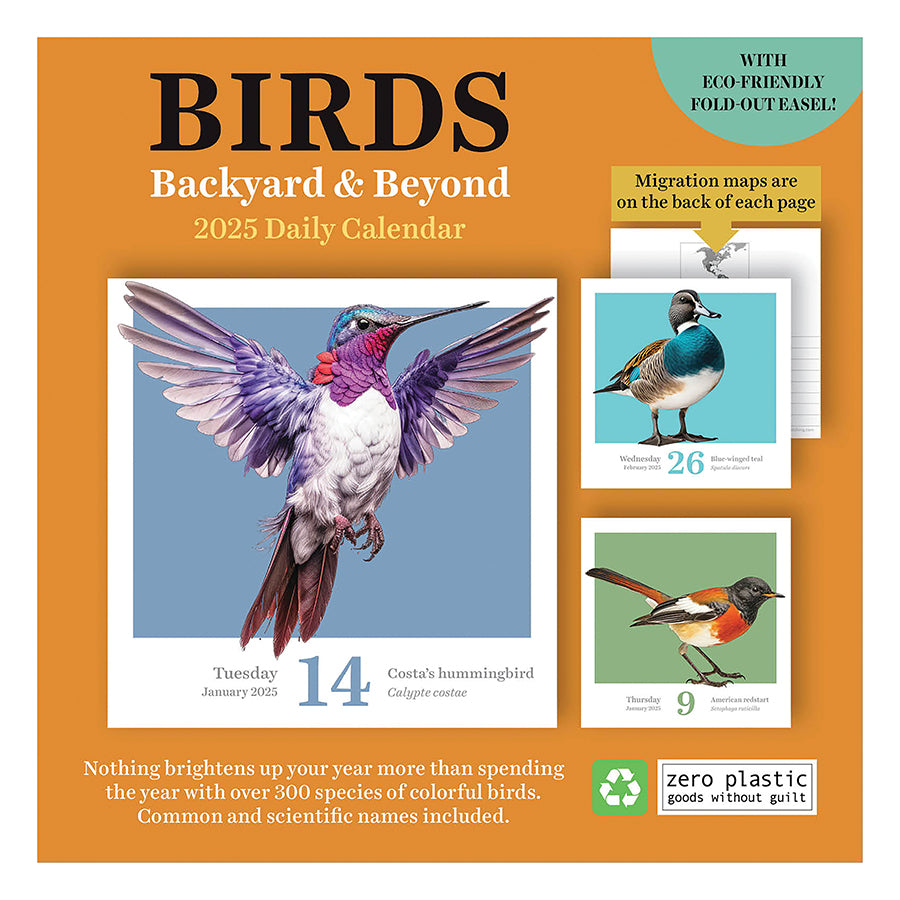 **FINAL SALE** 2025 Birds: Backyard & Beyond Daily Desktop Calendar