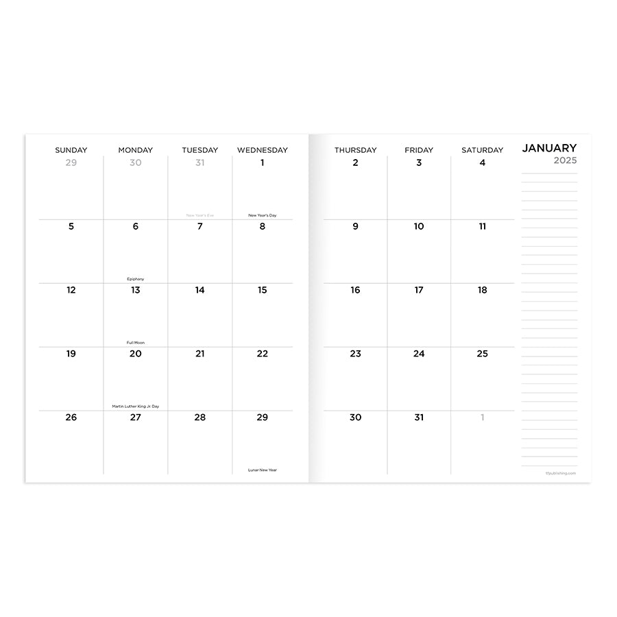 2025-beyond-the-pale-yellow-medium-monthly-planner-tf-publishing-calendars-planners-journals-stationery