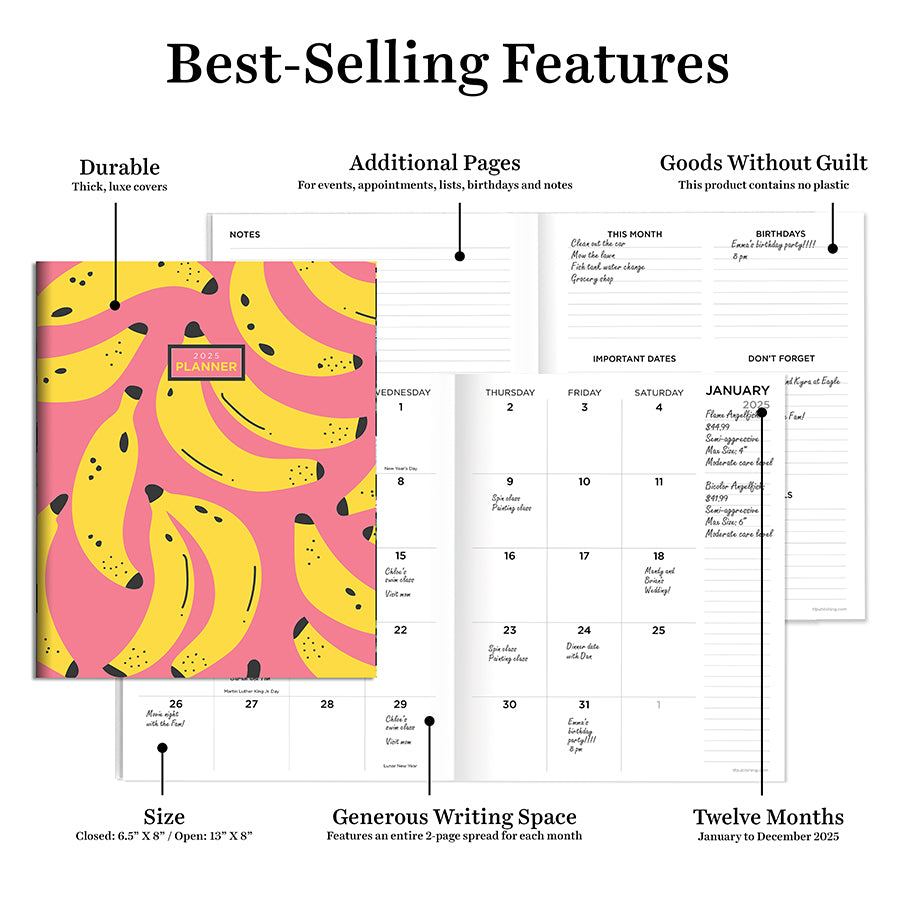 **FINAL SALE** 2025 This is Bananas Medium Monthly Planner