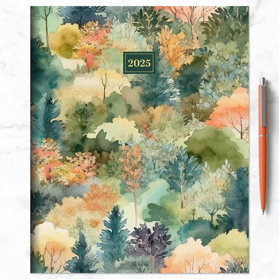 2025 Mural of Trees Large Monthly Planner TF Publishing Calendars
