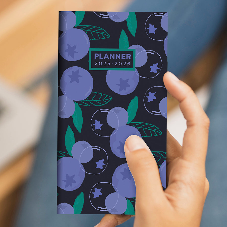 **FINAL SALE** 2025-2026 Blueberry Small Monthly Pocket Planner