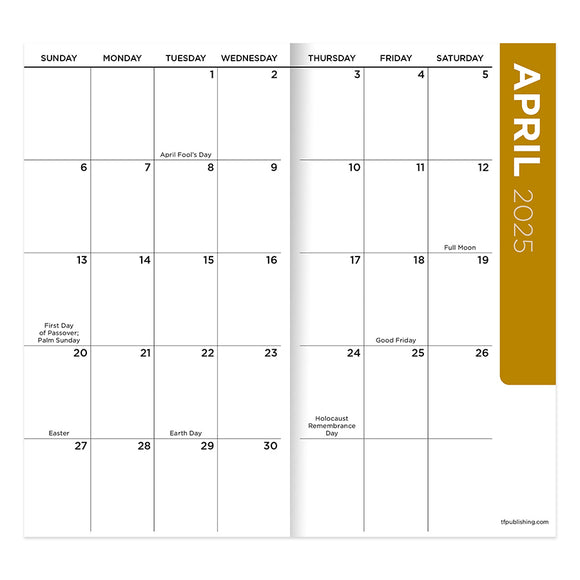 **FINAL SALE** 20252026 Bright Tribal Small Monthly Pocket Planner